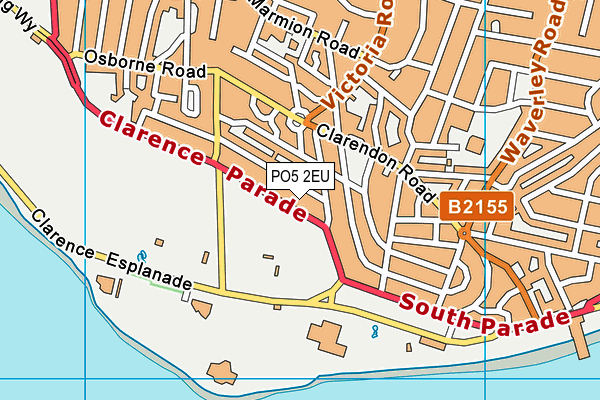 PO5 2EU map - OS VectorMap District (Ordnance Survey)
