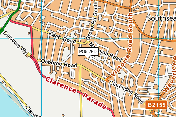 PO5 2FD map - OS VectorMap District (Ordnance Survey)