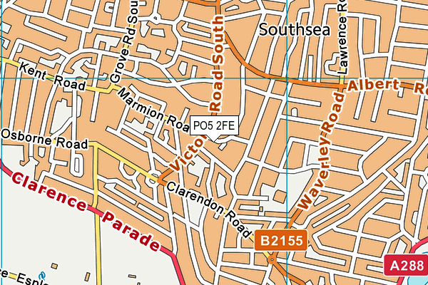 PO5 2FE map - OS VectorMap District (Ordnance Survey)