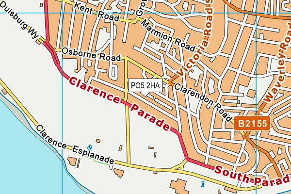 PO5 2HA map - OS VectorMap District (Ordnance Survey)