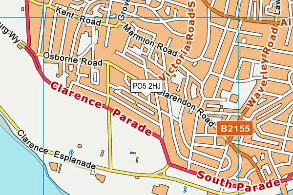 PO5 2HJ map - OS VectorMap District (Ordnance Survey)