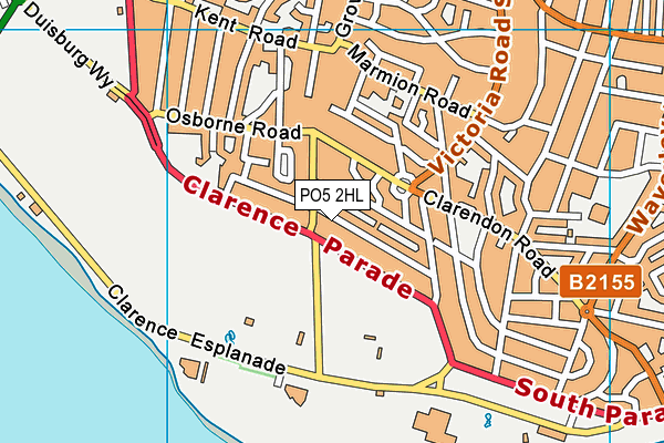 PO5 2HL map - OS VectorMap District (Ordnance Survey)