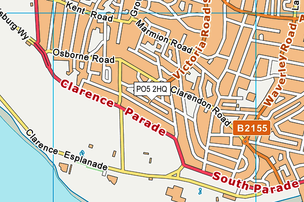 PO5 2HQ map - OS VectorMap District (Ordnance Survey)