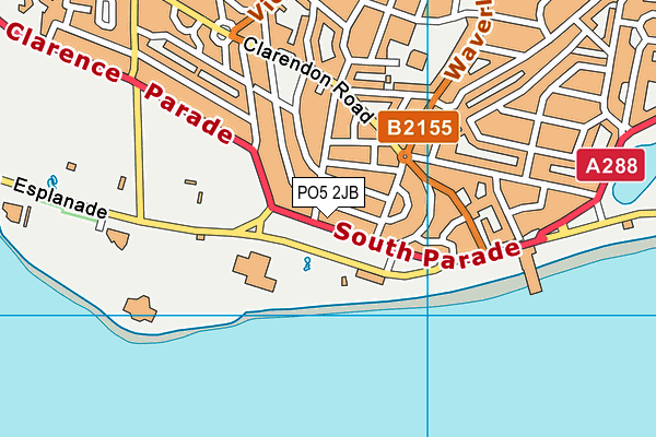 PO5 2JB map - OS VectorMap District (Ordnance Survey)