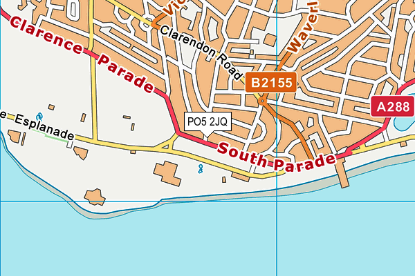 PO5 2JQ map - OS VectorMap District (Ordnance Survey)