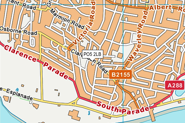 PO5 2LB map - OS VectorMap District (Ordnance Survey)