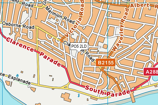 PO5 2LD map - OS VectorMap District (Ordnance Survey)