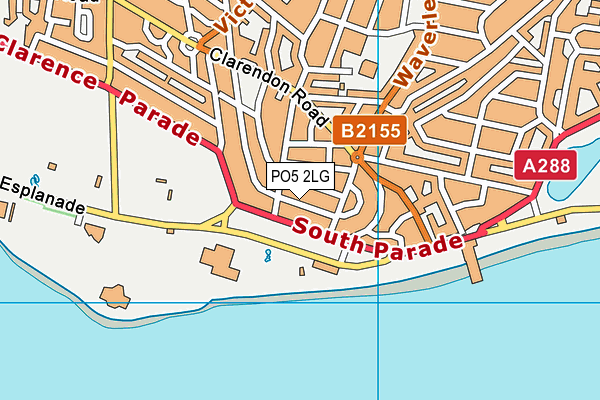 PO5 2LG map - OS VectorMap District (Ordnance Survey)