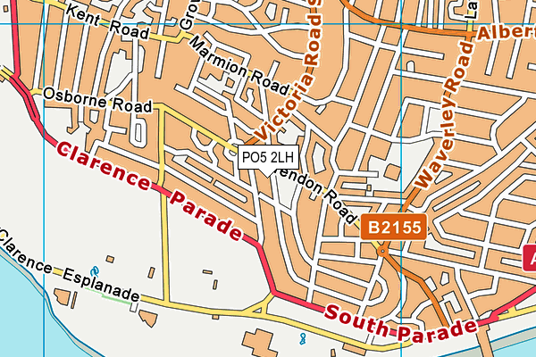 PO5 2LH map - OS VectorMap District (Ordnance Survey)