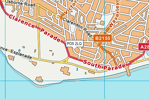 PO5 2LQ map - OS VectorMap District (Ordnance Survey)