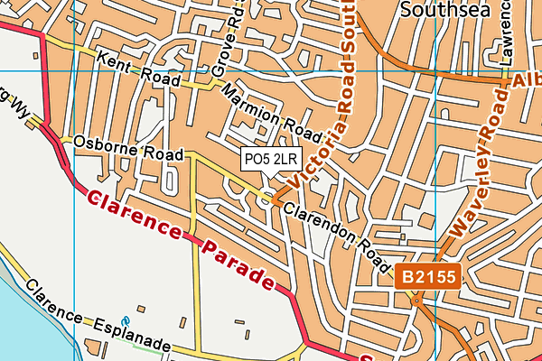 PO5 2LR map - OS VectorMap District (Ordnance Survey)