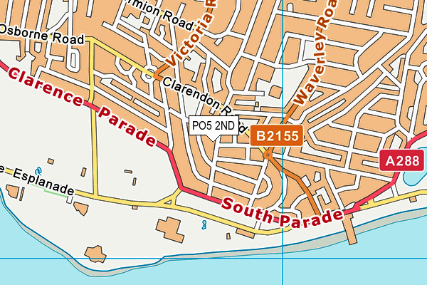 PO5 2ND map - OS VectorMap District (Ordnance Survey)