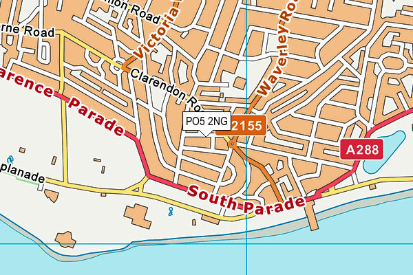 PO5 2NG map - OS VectorMap District (Ordnance Survey)