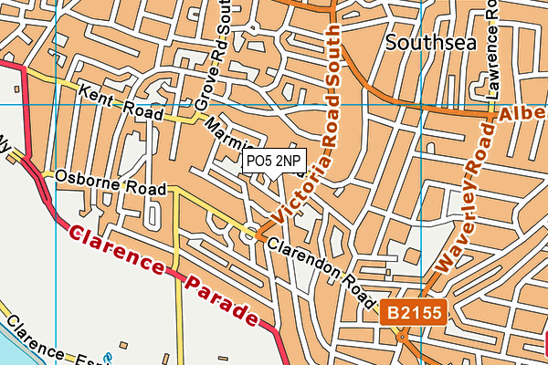 PO5 2NP map - OS VectorMap District (Ordnance Survey)