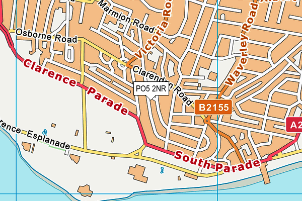 PO5 2NR map - OS VectorMap District (Ordnance Survey)