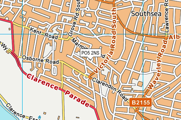 PO5 2NS map - OS VectorMap District (Ordnance Survey)