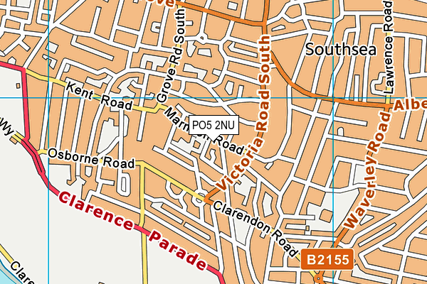 PO5 2NU map - OS VectorMap District (Ordnance Survey)