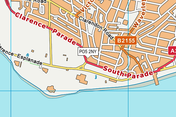 PO5 2NY map - OS VectorMap District (Ordnance Survey)