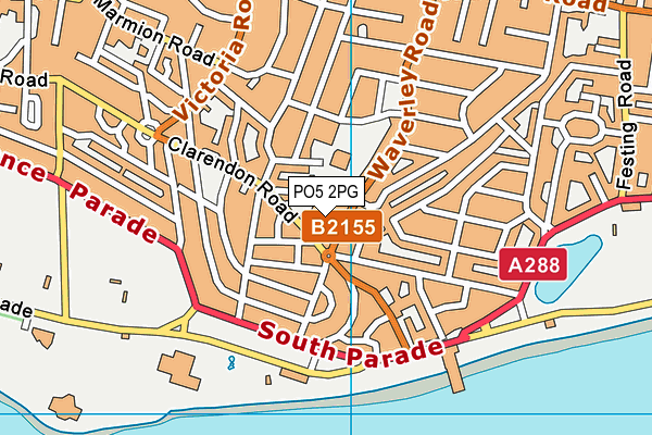 PO5 2PG map - OS VectorMap District (Ordnance Survey)