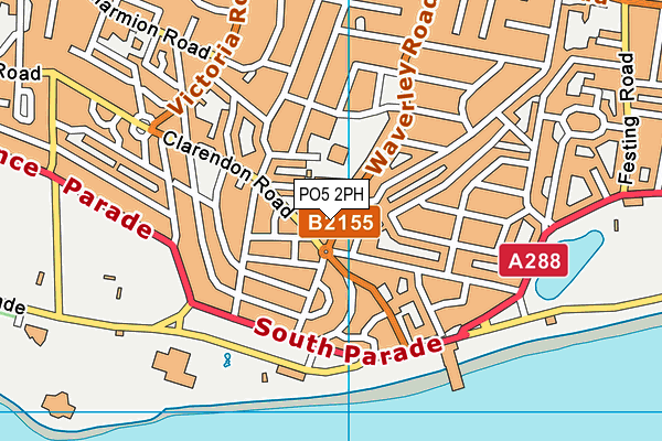 PO5 2PH map - OS VectorMap District (Ordnance Survey)