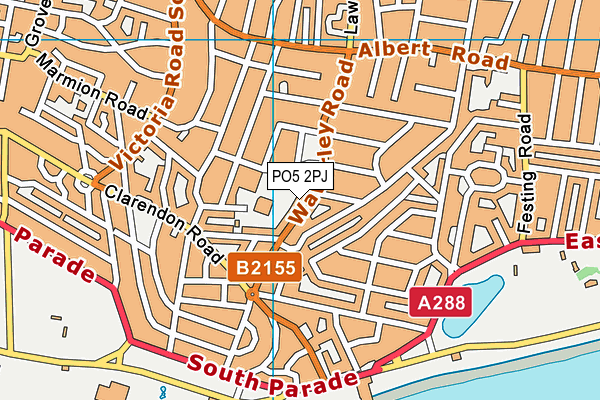 PO5 2PJ map - OS VectorMap District (Ordnance Survey)