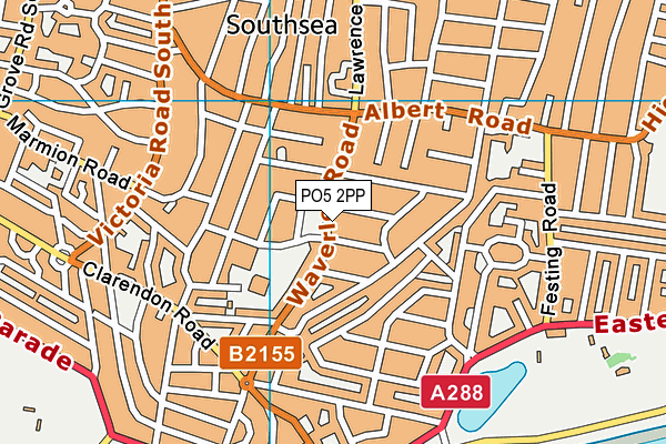 PO5 2PP map - OS VectorMap District (Ordnance Survey)