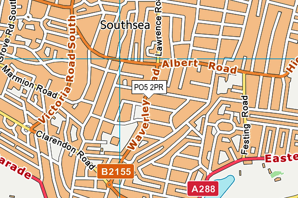 PO5 2PR map - OS VectorMap District (Ordnance Survey)