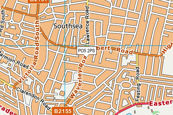 PO5 2PS map - OS VectorMap District (Ordnance Survey)