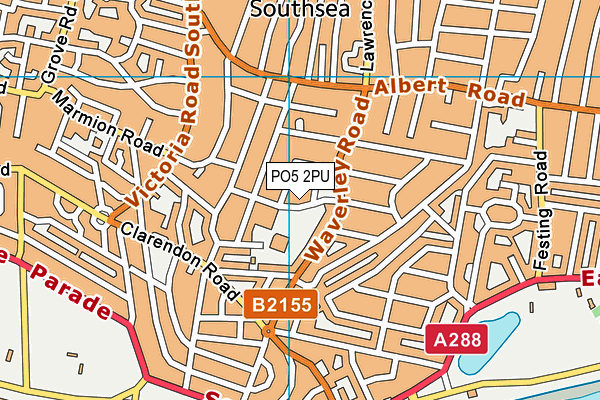 PO5 2PU map - OS VectorMap District (Ordnance Survey)