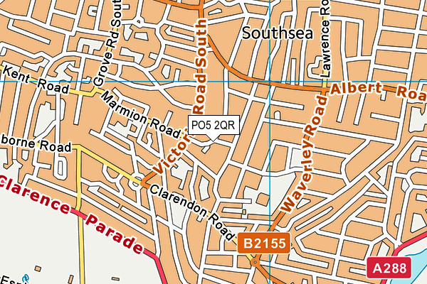 PO5 2QR map - OS VectorMap District (Ordnance Survey)