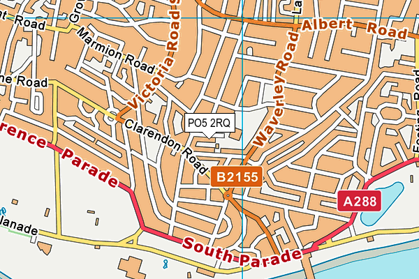 PO5 2RQ map - OS VectorMap District (Ordnance Survey)