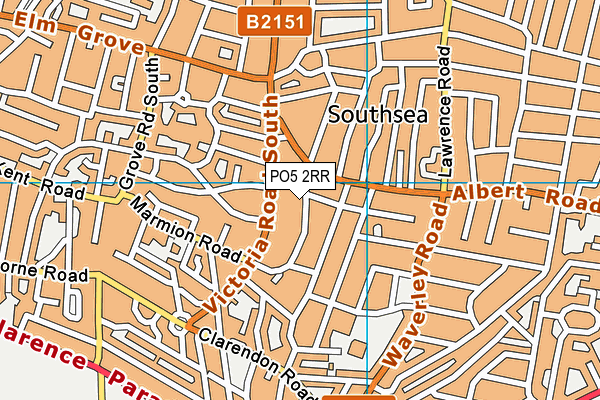 PO5 2RR map - OS VectorMap District (Ordnance Survey)