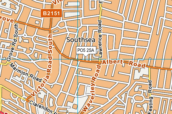 PO5 2SA map - OS VectorMap District (Ordnance Survey)