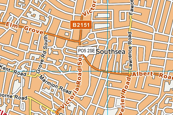 PO5 2SE map - OS VectorMap District (Ordnance Survey)
