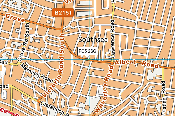 PO5 2SG map - OS VectorMap District (Ordnance Survey)