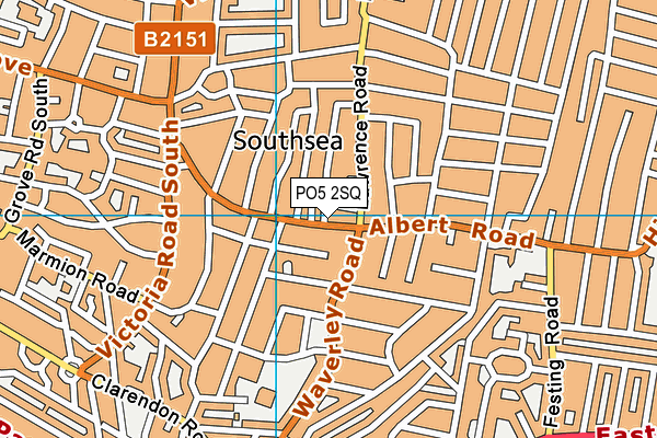 PO5 2SQ map - OS VectorMap District (Ordnance Survey)