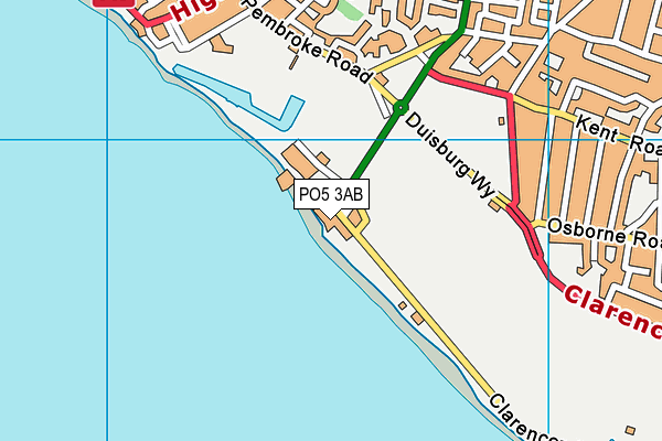 PO5 3AB map - OS VectorMap District (Ordnance Survey)