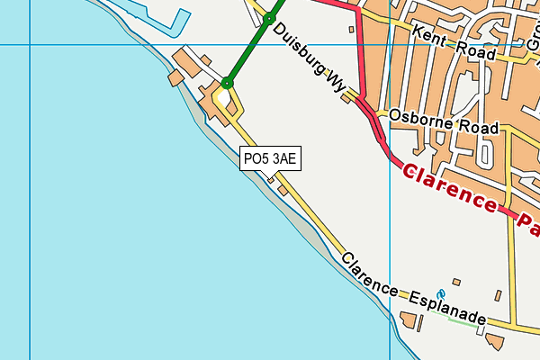 PO5 3AE map - OS VectorMap District (Ordnance Survey)