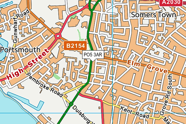 PO5 3AR map - OS VectorMap District (Ordnance Survey)