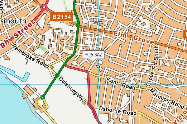 PO5 3AZ map - OS VectorMap District (Ordnance Survey)