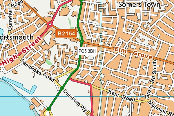 PO5 3BH map - OS VectorMap District (Ordnance Survey)