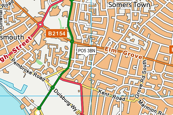 PO5 3BN map - OS VectorMap District (Ordnance Survey)