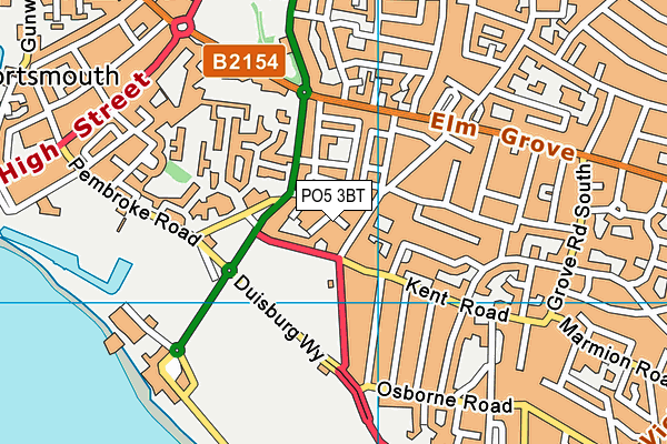 PO5 3BT map - OS VectorMap District (Ordnance Survey)