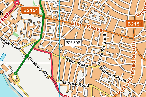 PO5 3DP map - OS VectorMap District (Ordnance Survey)
