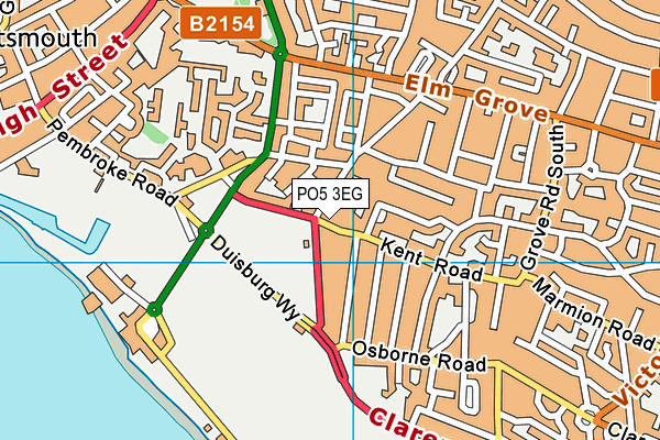 PO5 3EG map - OS VectorMap District (Ordnance Survey)