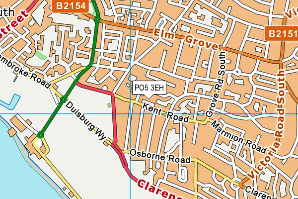 PO5 3EH map - OS VectorMap District (Ordnance Survey)