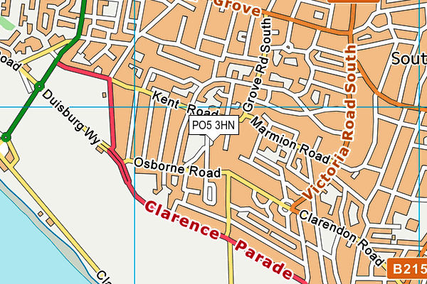 PO5 3HN map - OS VectorMap District (Ordnance Survey)