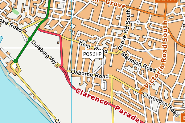 PO5 3HP map - OS VectorMap District (Ordnance Survey)