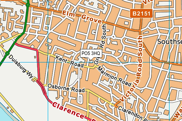 PO5 3HQ map - OS VectorMap District (Ordnance Survey)