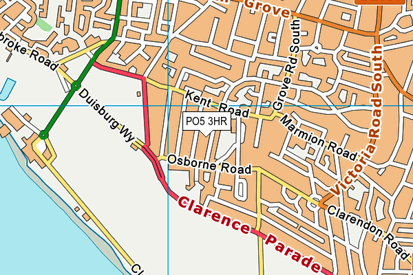 PO5 3HR map - OS VectorMap District (Ordnance Survey)